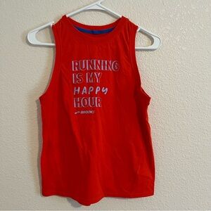 Brooks Running Distance Graphic Tank Top Tee Shirt